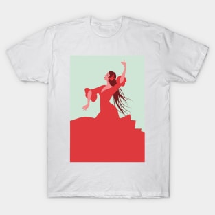 Beautiful Spanish flamenco dancer T-Shirt